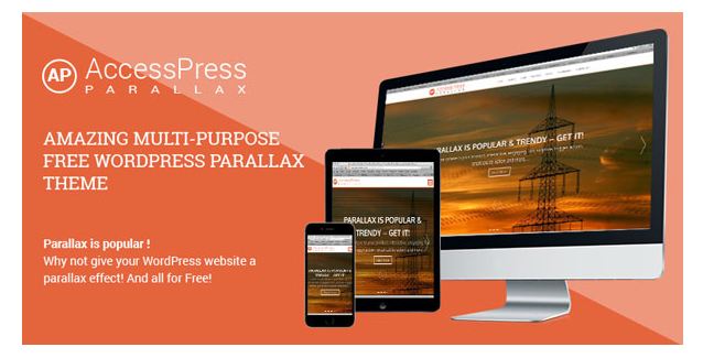 Accesspress Parallax - theme wordpress miễn phí