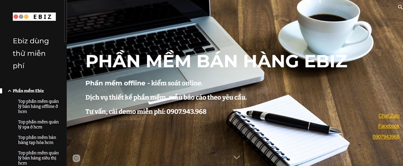 Phần mềm quản lý nhà hàng ăn uống Ebiz